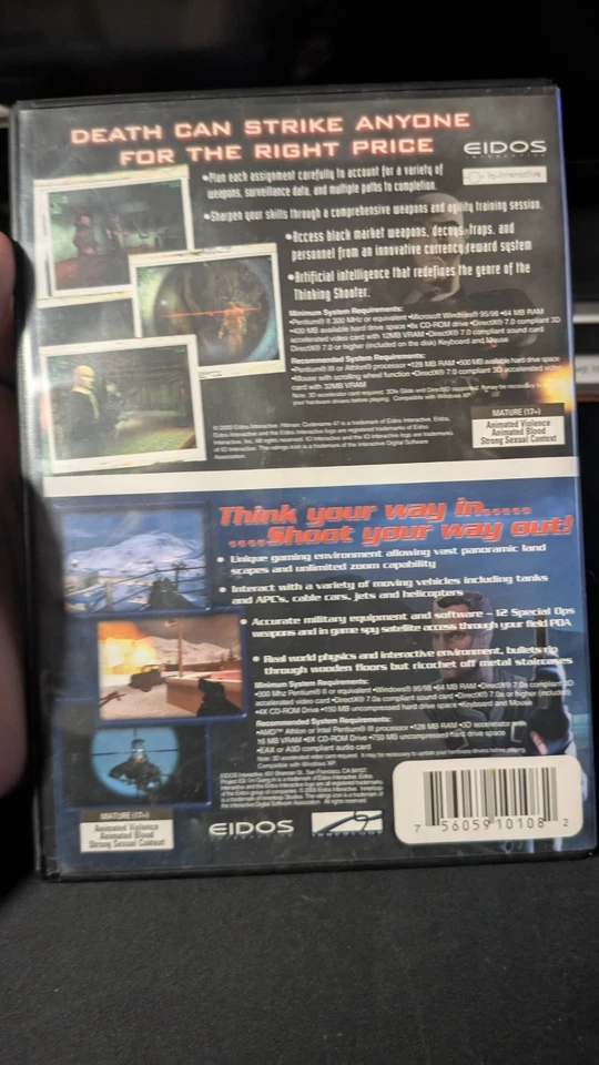 PC CD/DVD-Rom HITMAN 5 paquete de juegos: Hitman Trilogy, nombre en clave 47, Project IGI Foto 2 de 4