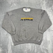 Russial Athletic Andrew Sweatshirt Mens XL Gray Fleece Lined Crew Neck USA Made