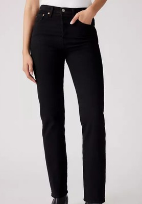 Levi's Damen Jeans Wedgie High Rise Straight Jeans Hose, Schwarz, W30 L30