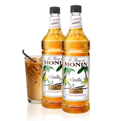 Monin  Vanilla Syrup | Pure & Rare Madagascar Vanilla, Premium Syrup for Coff...