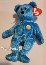Ty Beanie Babies CLASSY Bear 2001 MWMT People's Contest Winner Adult Owned