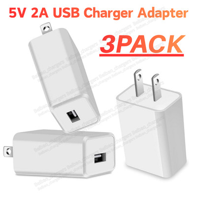 10W 5V 2A USB Jack Wall Power Adapter 5 Volt  2Amp AC to DC Charger Cube US Lot