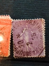 Timbre France N°200 Type Semeuse Lignée 60c Lilas 1924-1932