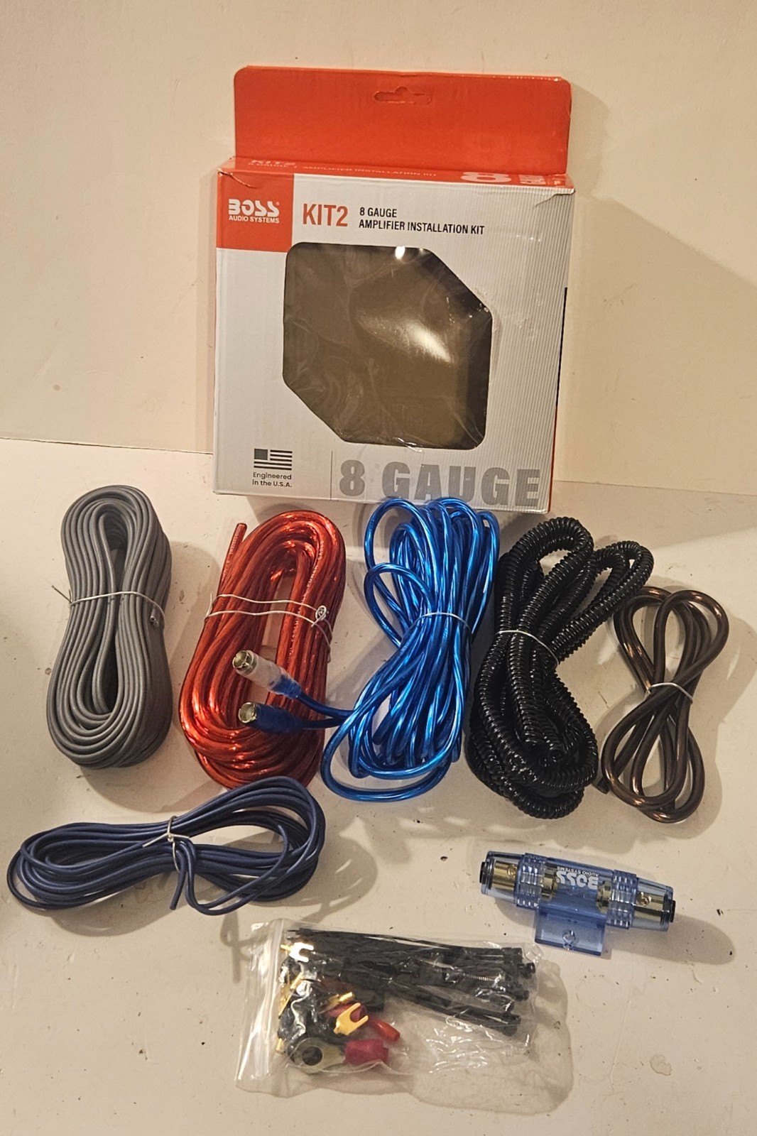 BOSS Audio Systems KIT2 8 Gauge Amplifier Installation Kit *