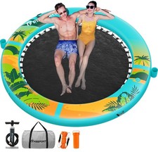 FBSPORT Inflatable Water Hammock Round Floating Ring for Adults