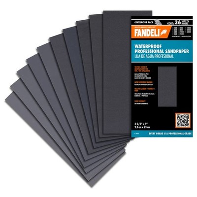 | Waterproof Sandpaper | Assortment of Grits from 120 to 2500 | 36 Sheets 23 ...