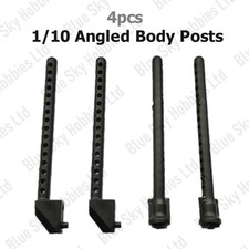 4x RC Angled Mounting Body shell Posts Set Plastic 82mm for 1/10 Car Truck - UK!