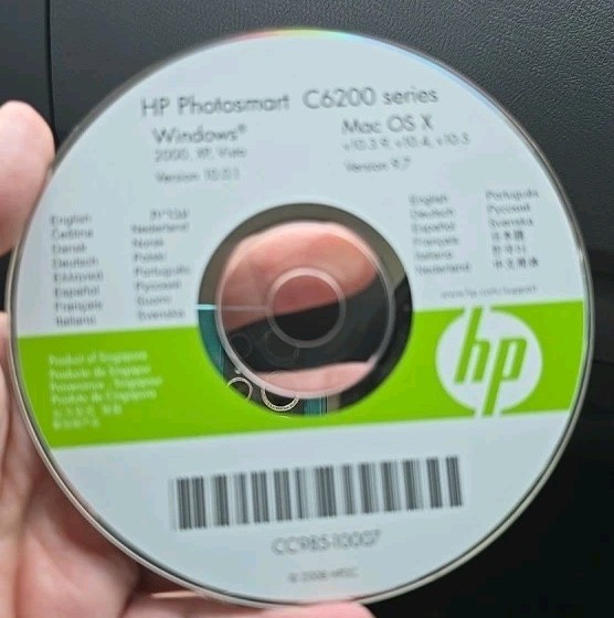 HP Photosmart C6200 Series CD Disc Windows Mac