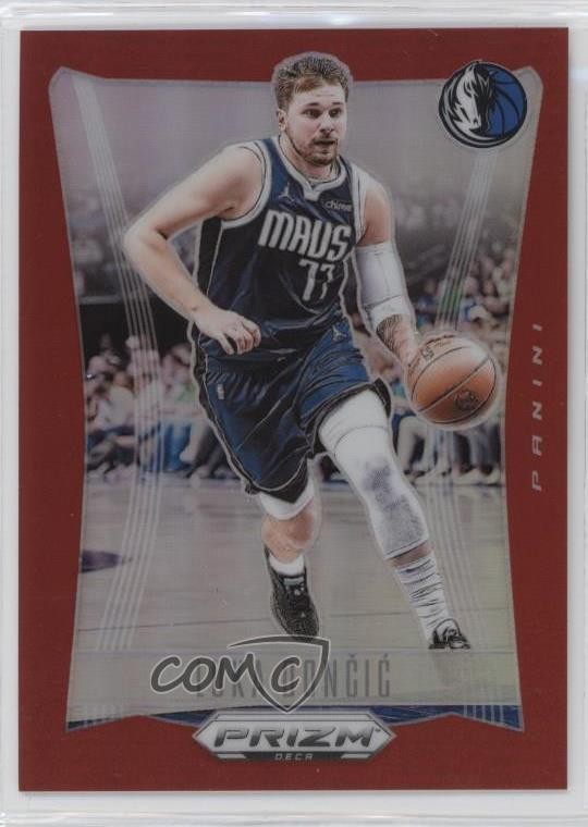 2023-24 Panini Prizm Deca Red Prizm 111/199 Luka Doncic #2 4w8