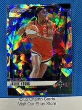 2024 #1 Jackie Young Panini Prizm WNBA Cracked Ice Prizm Aces