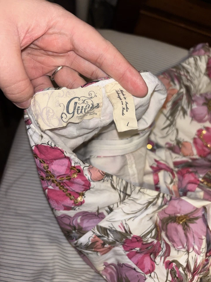 Vintage Guess Floral Halter Dress - Image 3 of 3