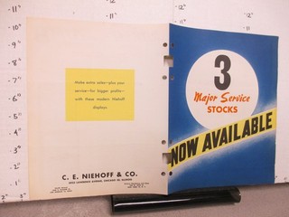 Niehoff 1930s automotive supply car parts store display sales catalog photo