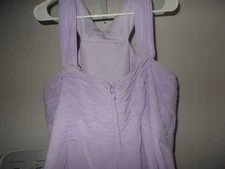 Azazie Size A24 Lavender Aline Pleated Chiffon Bridesmaid Dress