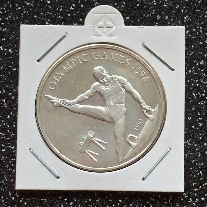 10 Dollar Silber Münze Samoa Olympiade 1996 Atlanta Turner 1993