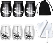 Small Keepsake Urns for Human Ashes - Set of 6 - Share Urn with Family  Friends