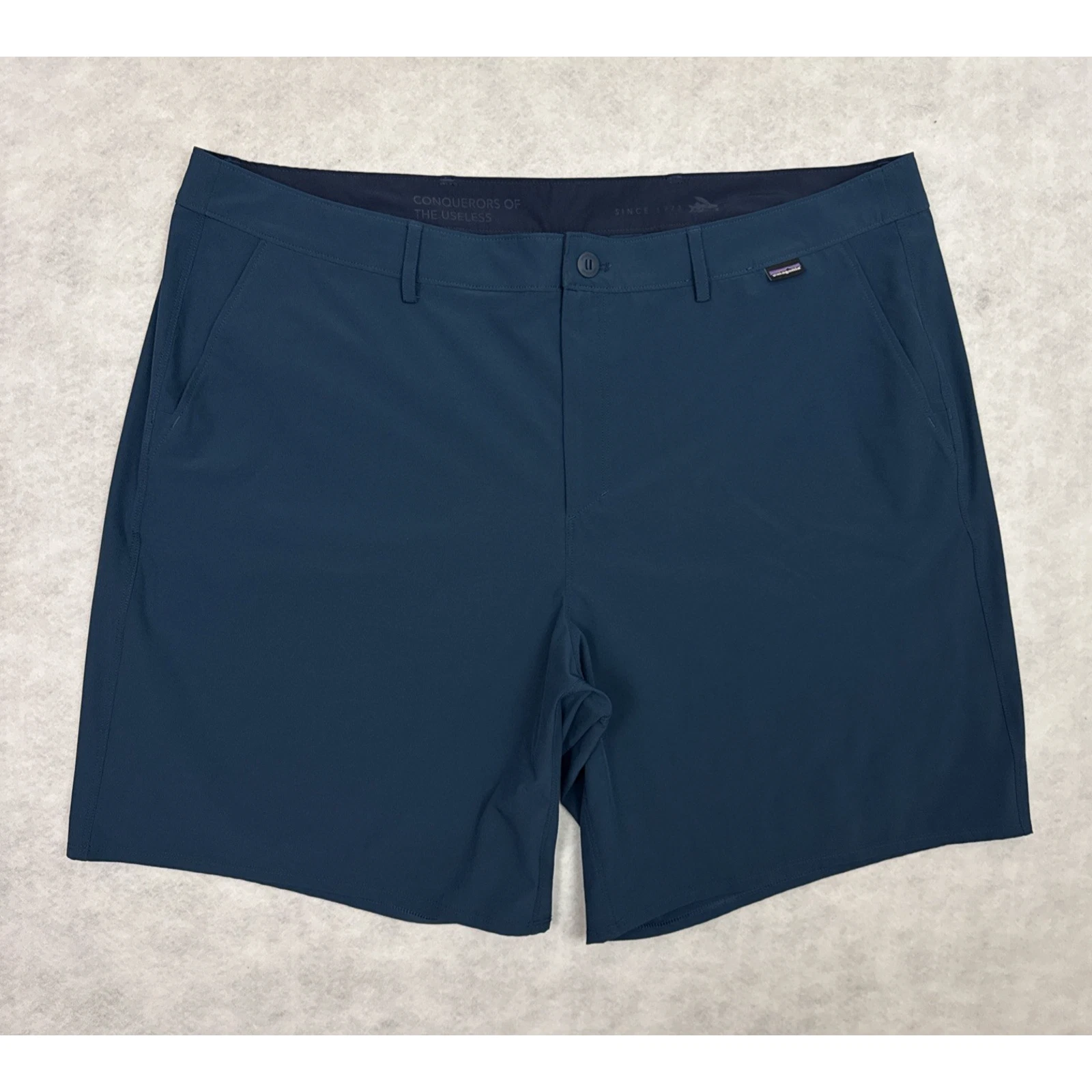 Patagonia Shorts Mens 40 Blue Hydropeak Hybrid Walk Stretch Surf