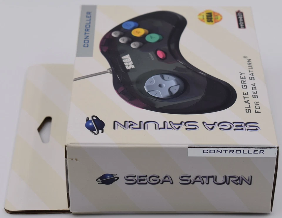 Sega Saturn Retro-Bit Controller Pad Original port Slate Grey Unopened - Image 4 of 4
