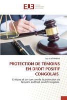 Taty M. Ntambwa | Protection De TÉMoins En Droit Positif Congolais | Taschenbuch