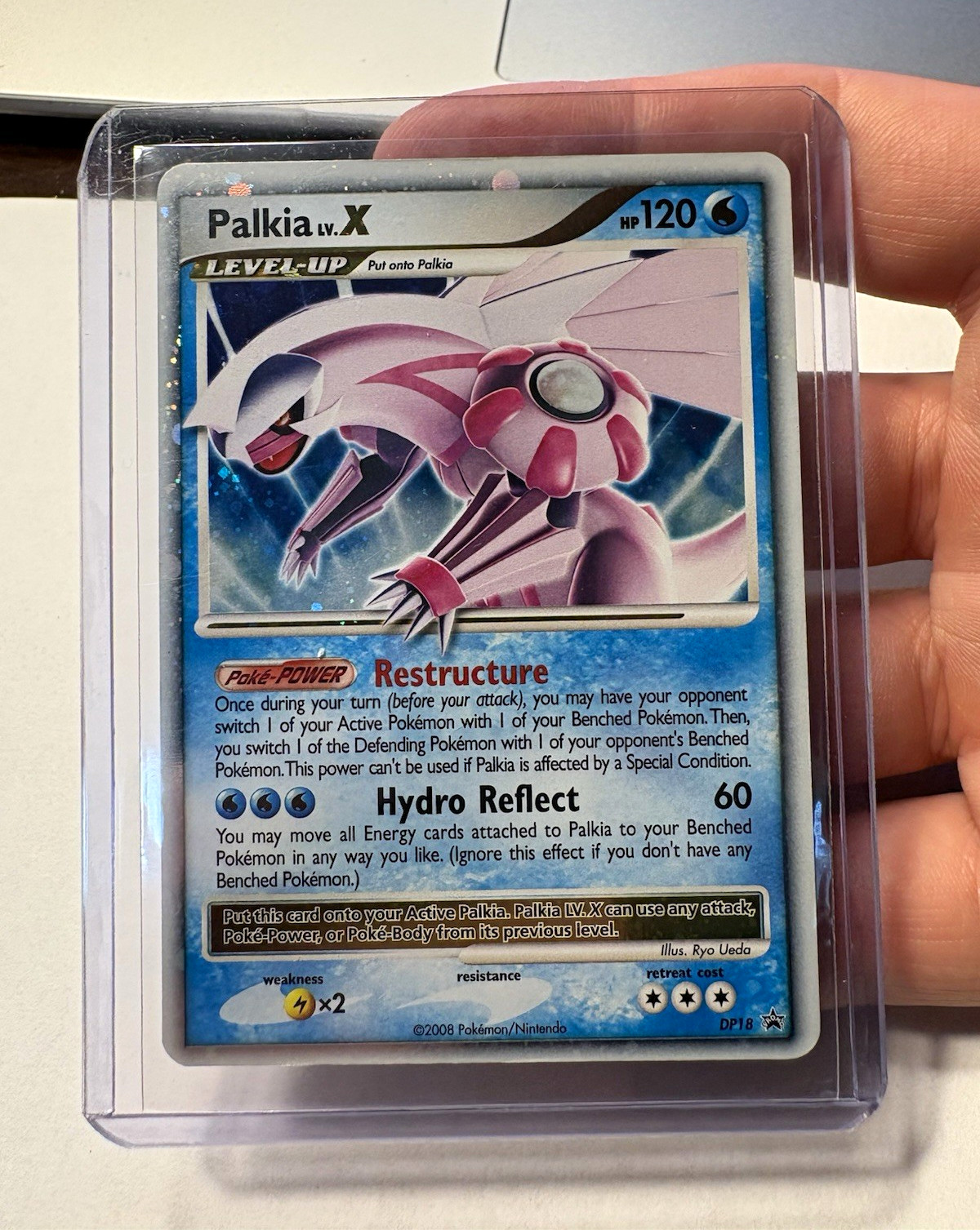 Pokemon TCG Palkia LV.X DP18 Diamond and Pearl Holo Promo English 2008 HP120