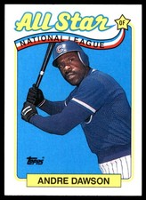 Andre Dawson 1989 Topps #391 Chicago Cubs MLB READ FREE SHIPPING AutographDen