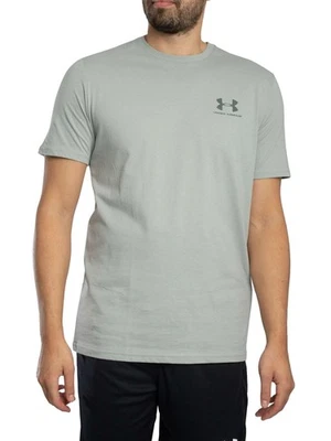 Under Armour Herren Locker sitzendes T-Shirt mit Logo auf der linken Brust, Grau - Bild 1 von 4