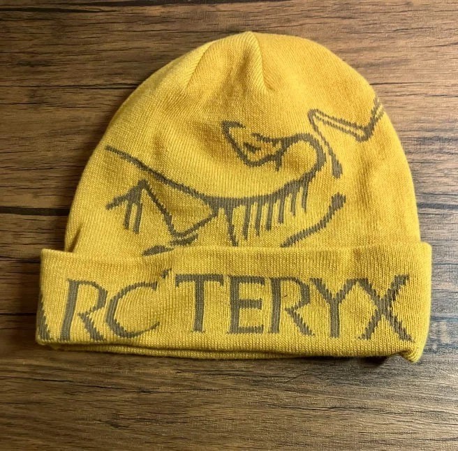 帽子 ARC'TERYX yellow beanie Arc'teryx Beanie Hat Yellow Logo Knit Cap V1 NWT Unisex Warm | eBay