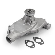 Chevy Bbc 454 Straight Impeller High Volume Aluminum Short Water Pump Satin Chevy Bbc 454 Straight Impeller High Volume Aluminum Short Water Pump Satin
