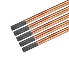 Copper Coated Scratch Carbon Scratch Rods, 8mm Dia, 355mm Length, 5pcs