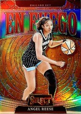 2025 Panini WNBA Select En Fuego Silver Prizm Angel Reese #13 DREAM