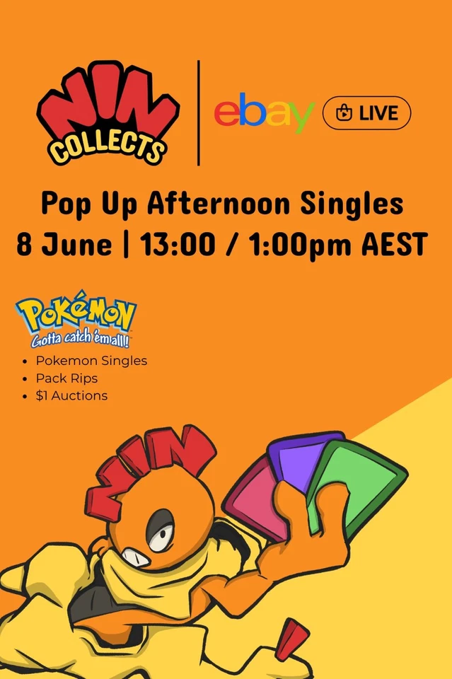 Afternoon Pokemon Singles - $1 auctions - Chaos Rising packs at RRP