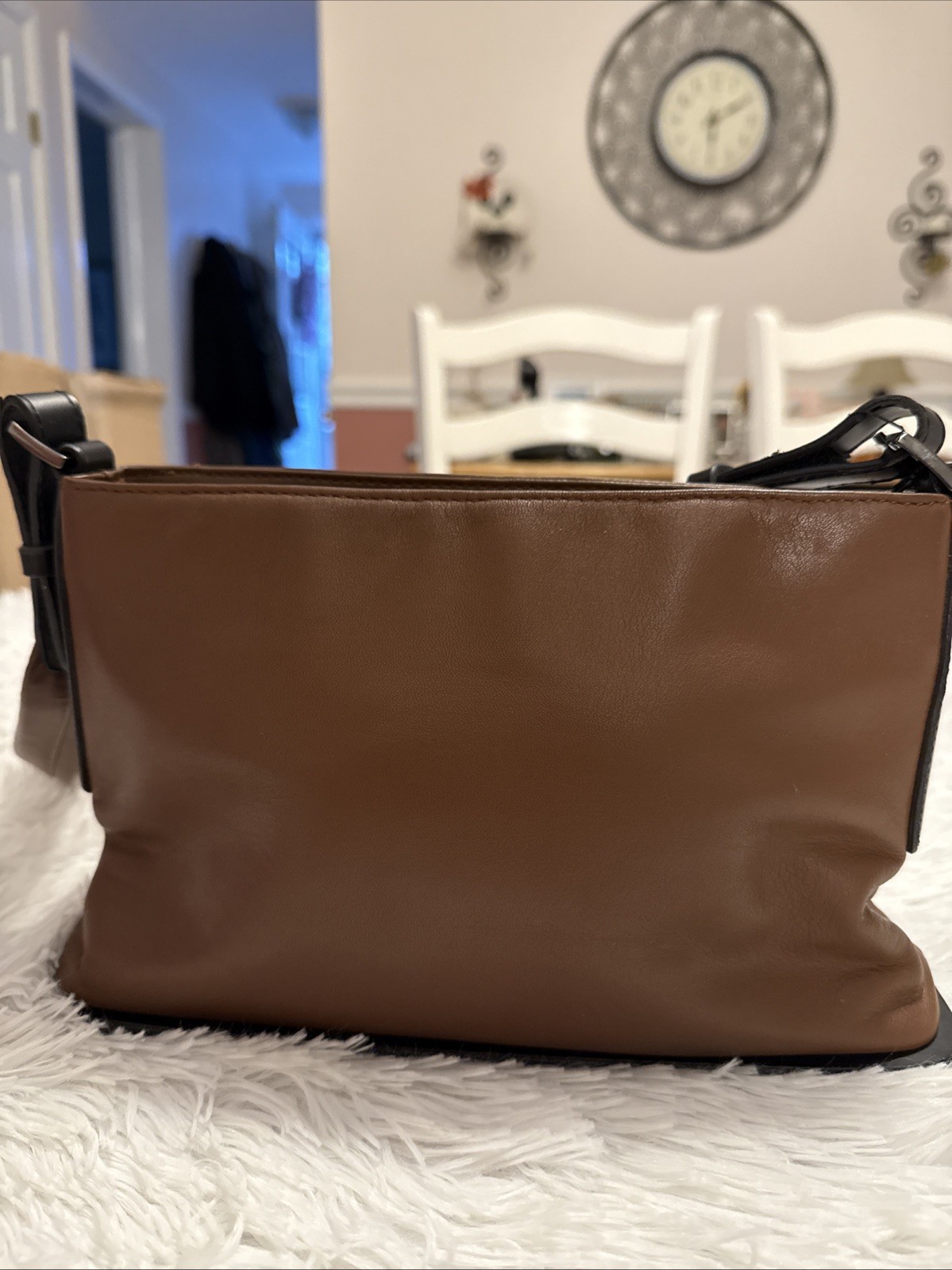 Vintage Cee Klein Faux Leather Shoulder Bag Purse Handbag
