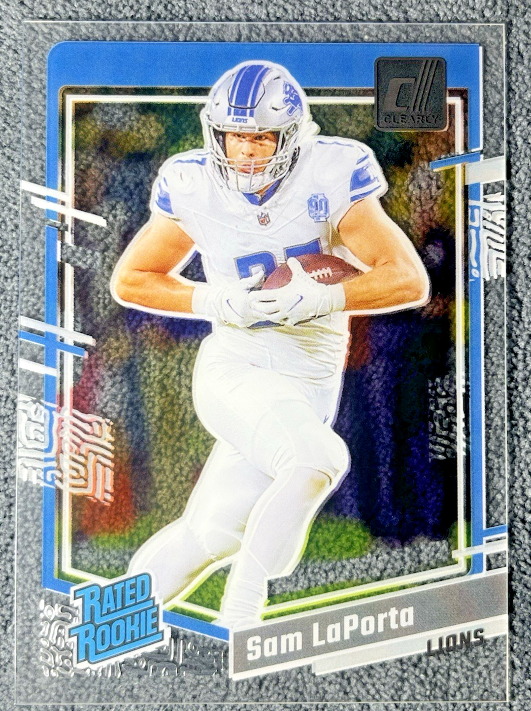 2023 Panini Clearly Donruss Sam LaPorta Rookie RC #81 Lions