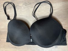 6ixty 8ight Women’s Bra New Size 36B Solid Black Padded Underwire Front Closure