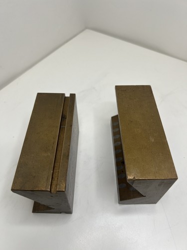 Magnetic Transfer 30deg Angle Block 2-pc Set Machinist Brass Steel Pins - Picture 3 of 18