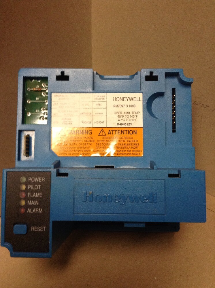 Honeywell RM7897C 1000 Burner Control JR1 JUMPER INTACT eBay