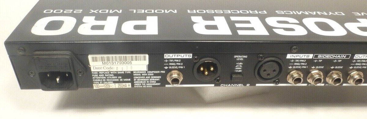 BEHRINGER コンプレッサー COMPOSER PRO MDX2200 Behringer Composer Pro MDX 2200 Audio Dynamics Processor | eBay