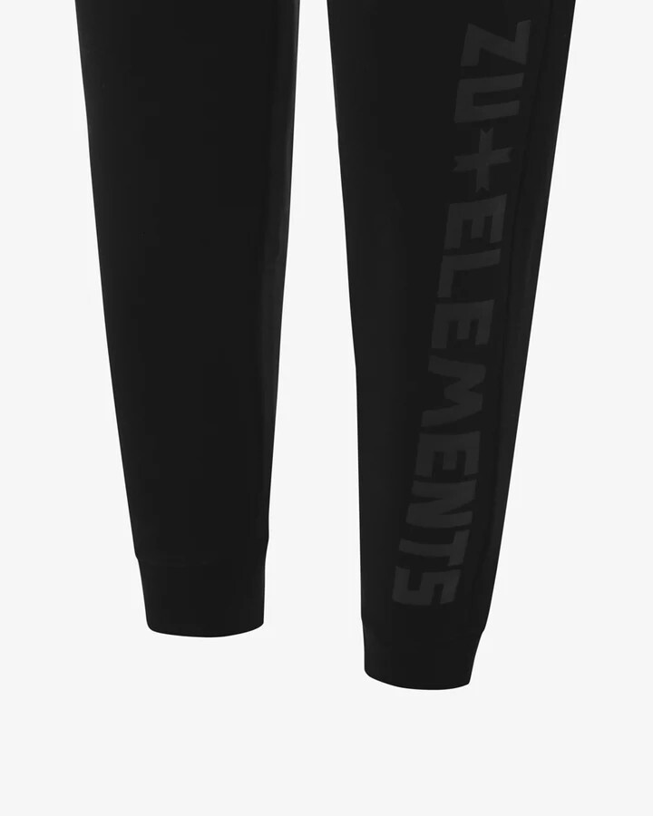 ZU ELEMENTS pantalone tuta da uomo in cotone felpato con molla