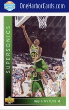 1993 Upper Deck French Seattle SuperSonics Basketball Card #103 Gary Payton
