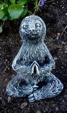 Stampo in lattice bradipi meditazione intonaco cemento cemento stampo yoga 6" H x 4" W