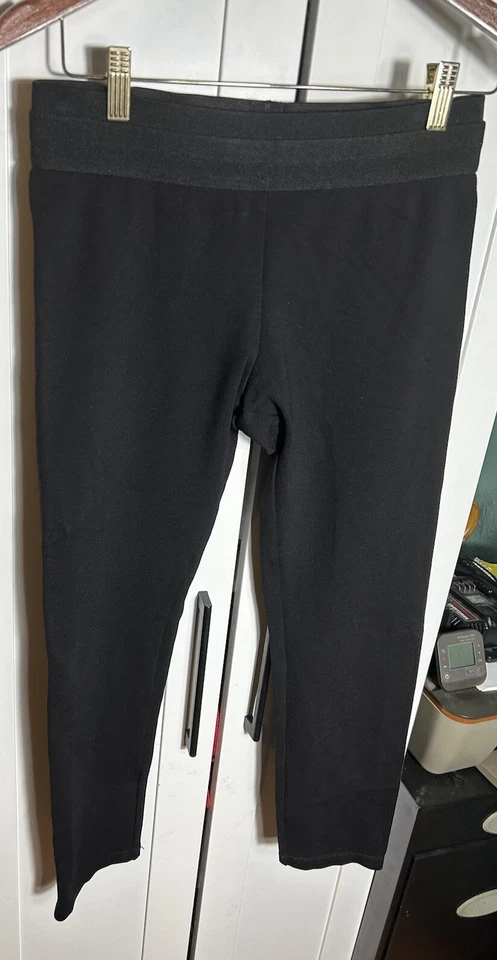 BCBGMAXAZRIA Mujer Elástico Masón Leggings Negros Talla Mediana Foto 3 de 4