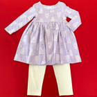 Hanna Andersson Adorable "SKATER DRESS & LEGGINGS" Set. 2 Years. Great Gift!