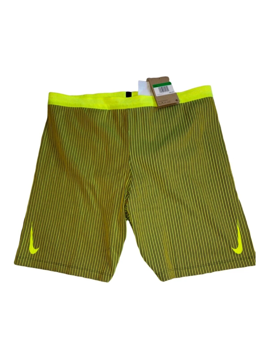 Nike Mens Aeroswift 1 2 Tights Running Shorts DA1429 068 Grey Volt M XL