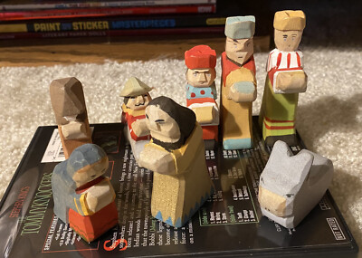 Vintage Ostheimer STYLE Nativity Scene Christmas Wooden Figurines READ