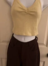 Luna Chix Yellow Tank Top Women’s Size Small