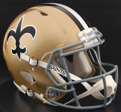 NEW ORLEANS SAINTS NFL Riddell Speed Full Size AUTHENTIC Football Helmet