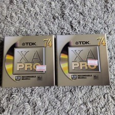  New  TDK XA PRO 74 MD MiniDisc lot of 2 250526