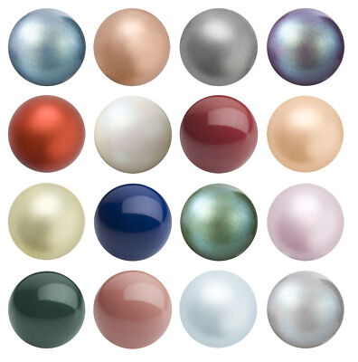 Genuine PRECIOSA 131 10 011 Round MAXIMA Nacre Pearls Full Drilled * Many Colors