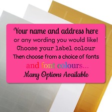260 Personalised Address Labels 65 Per A4 Sheet x4 Self Adhesive Printed Sticker