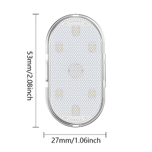 2PCS Magnetic Touch Light Car Roof Magnet Ceiling Led - Photo 3/10