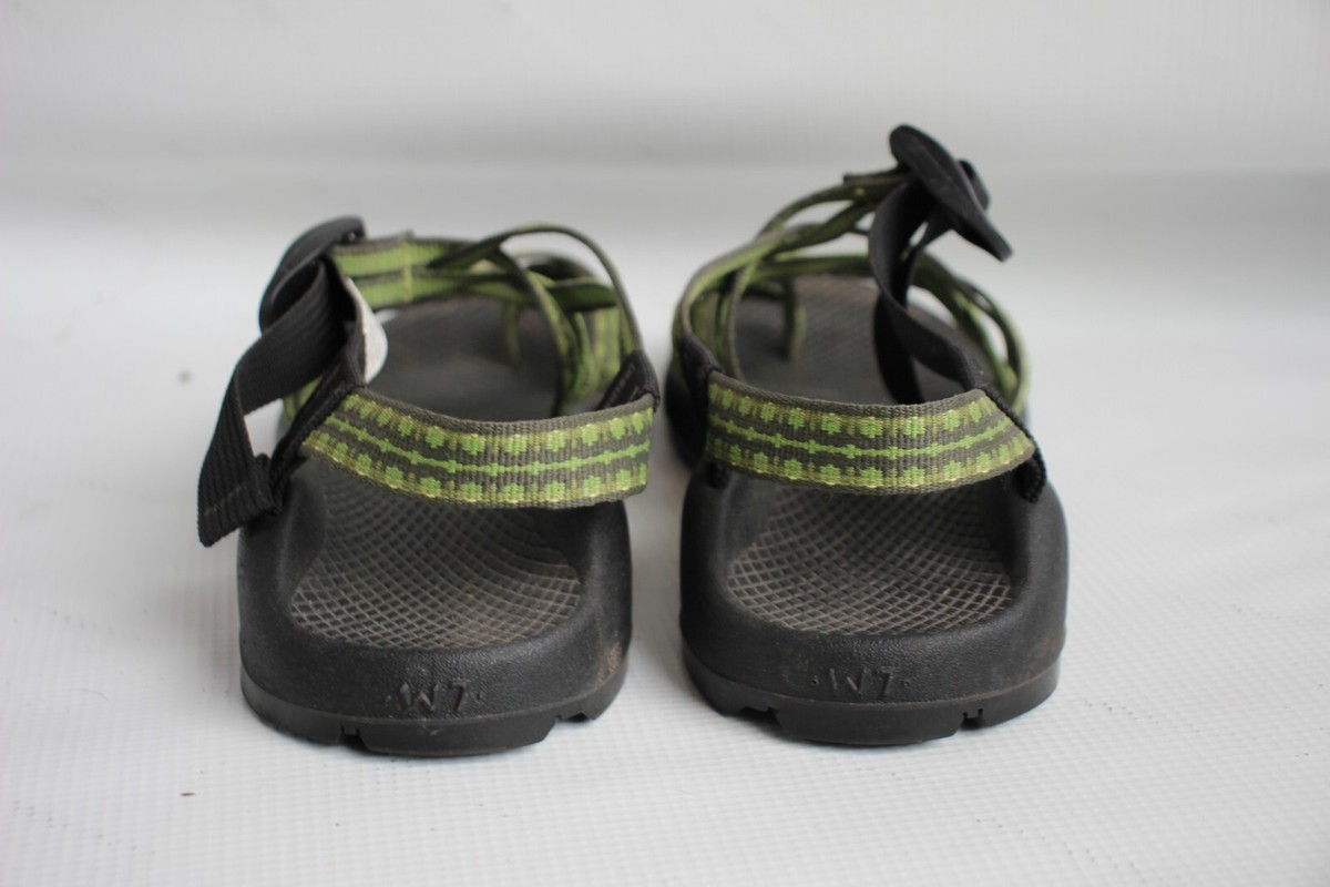 CHACO ZX/2 Sandals Green Strappy shoes summer - - Women's Size 7